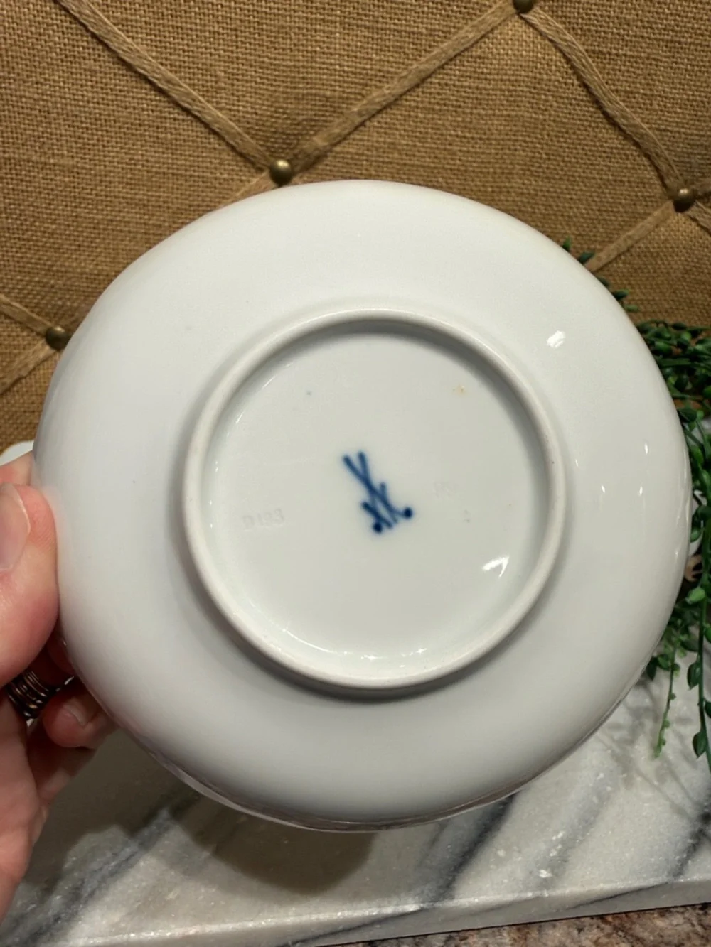 Vintage Meissen cup and saucer